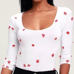 Amuse Society Fresh as a Daisy Top